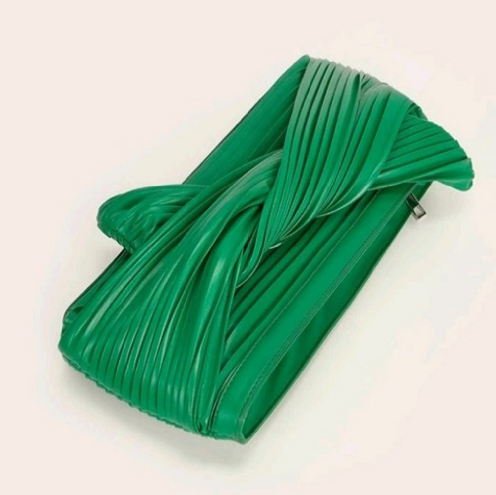 Pleated Clutch Handbag - Picture 3 of 8